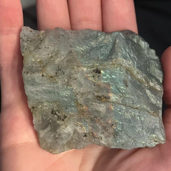 Flashy✨ grey rainbow labradorite Slab #1 - Picture 6 of 7